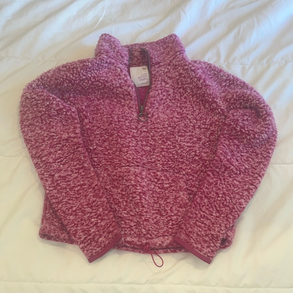 SO Pink Sherpa Jacket
